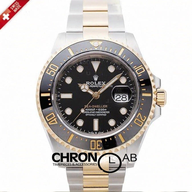 Sea-Dweller Deepsea 126603 Black Ceramic in Two Tone Rolesor