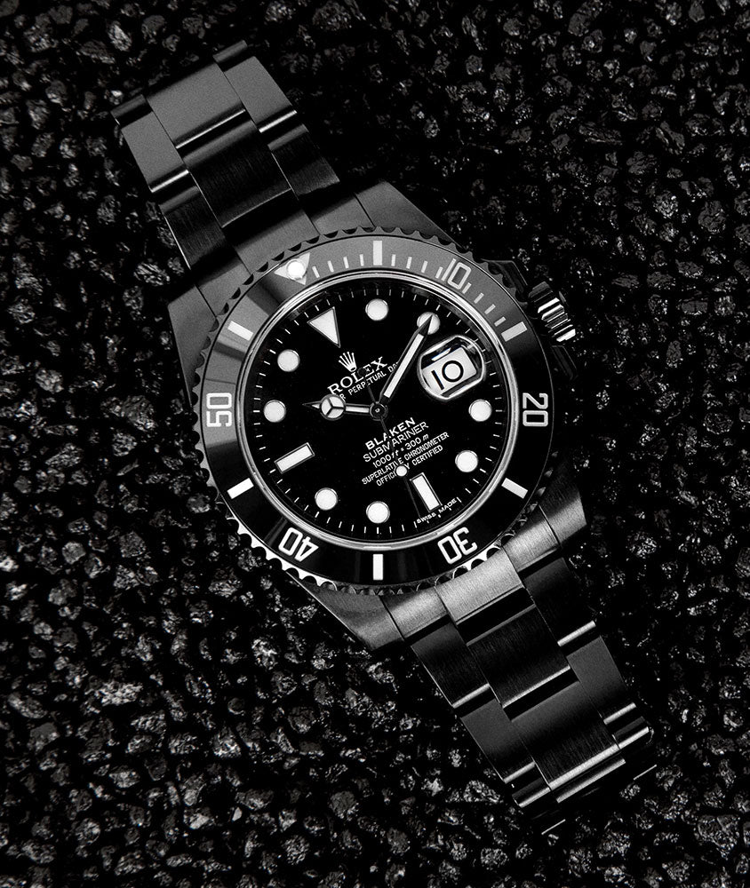 Submariner 116610 Black Dial in DLC Blaken