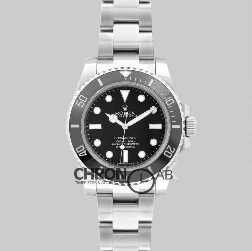 Submariner 114060 ‘No Date’ Black Ceramic