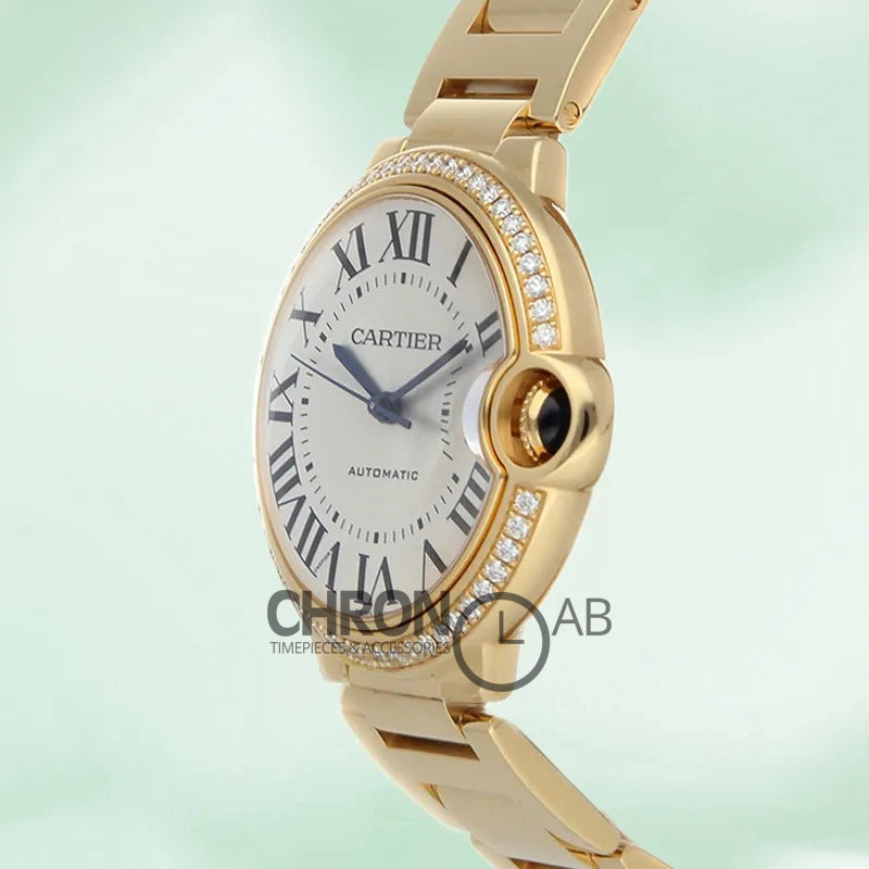 Ballon Bleu 36mm WJBB0043 Ladies Silver Dial Gold