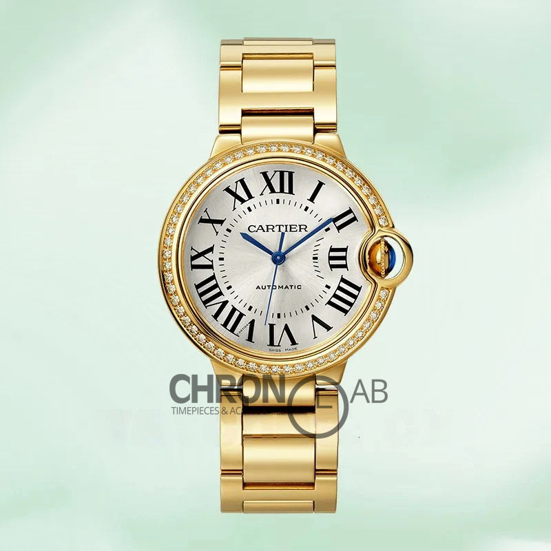 Ballon Bleu 36mm WJBB0043 Ladies Silver Dial Gold