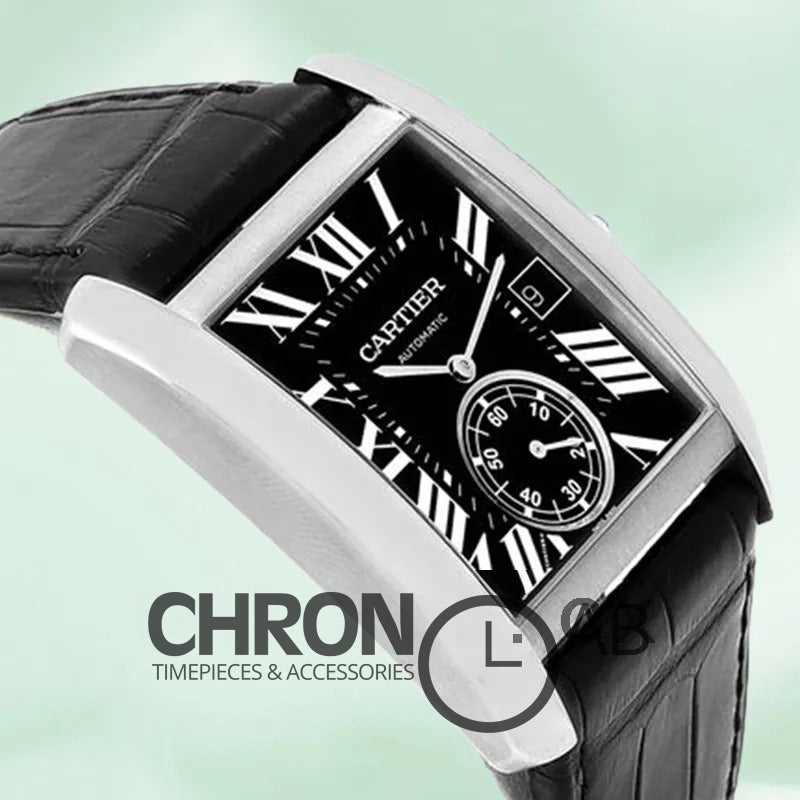 Tank MC 36mm W5330004 Men’s Silver Leather Strap