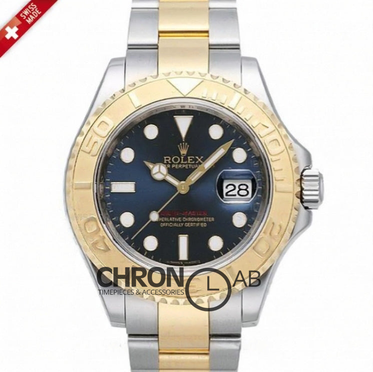 Yacht Master 116622 Yellow Gold Blue Dial in Two Tone