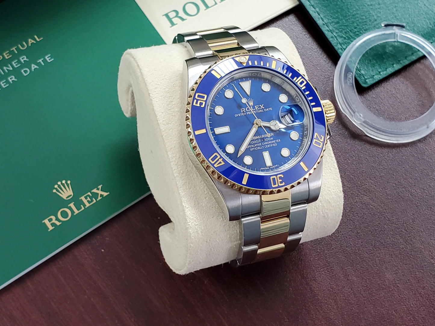 Submariner 2-Tone Blue Dial Ceramic Bezel 40mm