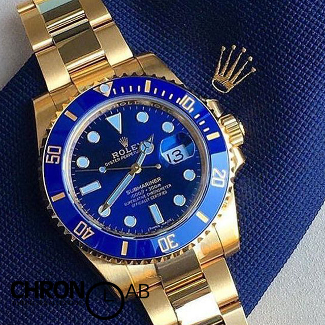 Submariner 126613LB Blue Ceramic in Yellow Gold