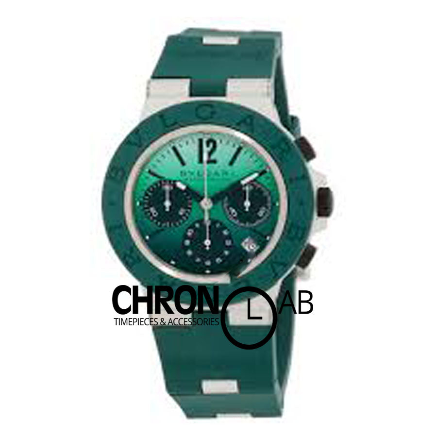 Aluminium Capri Edition Chronograph Green Dial Men's Watch