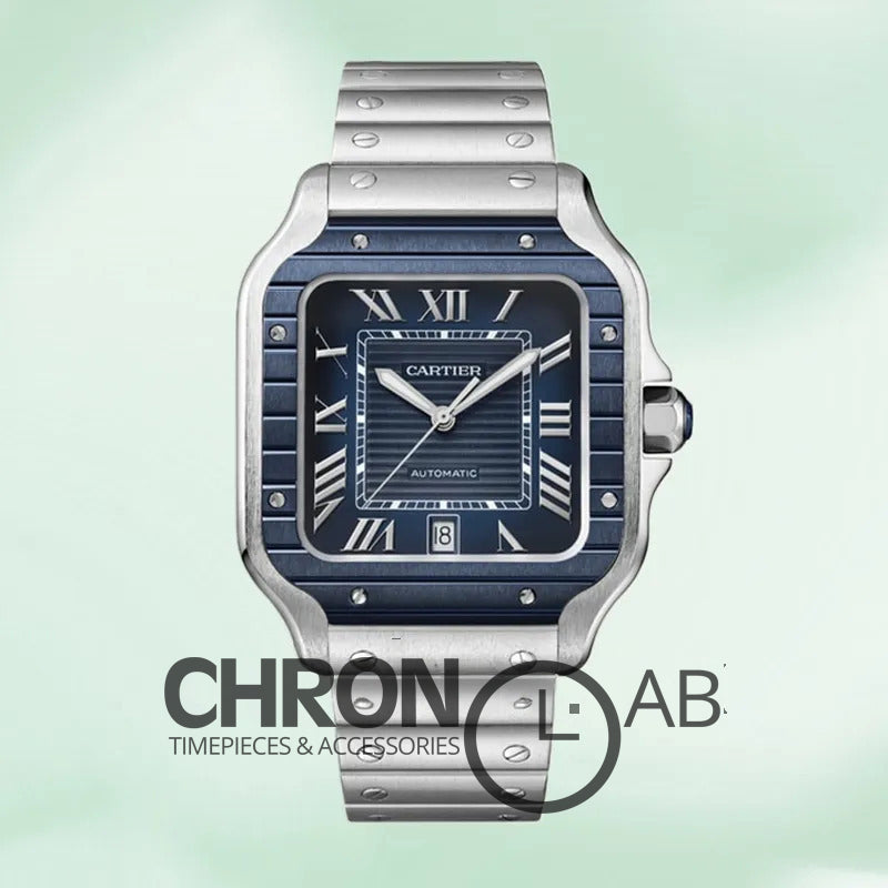 Santos 39mm Men’s W20091X7 Silver