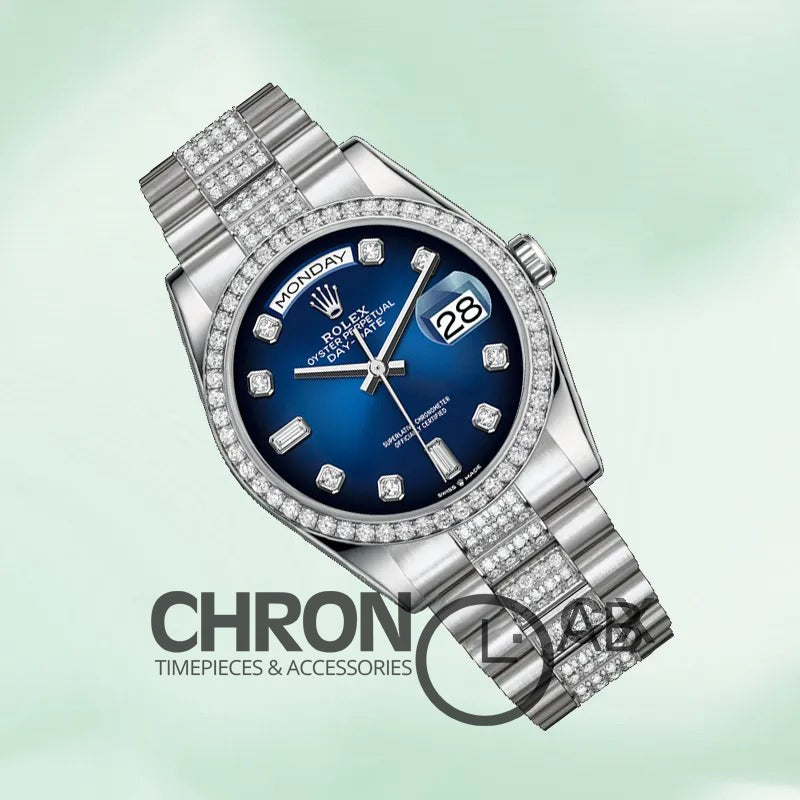 Day-Date 36mm 128349 Blue Dial Clone
