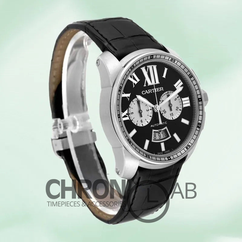 Calibre 42mm W7100060 Men’s Quartz Leather Strap