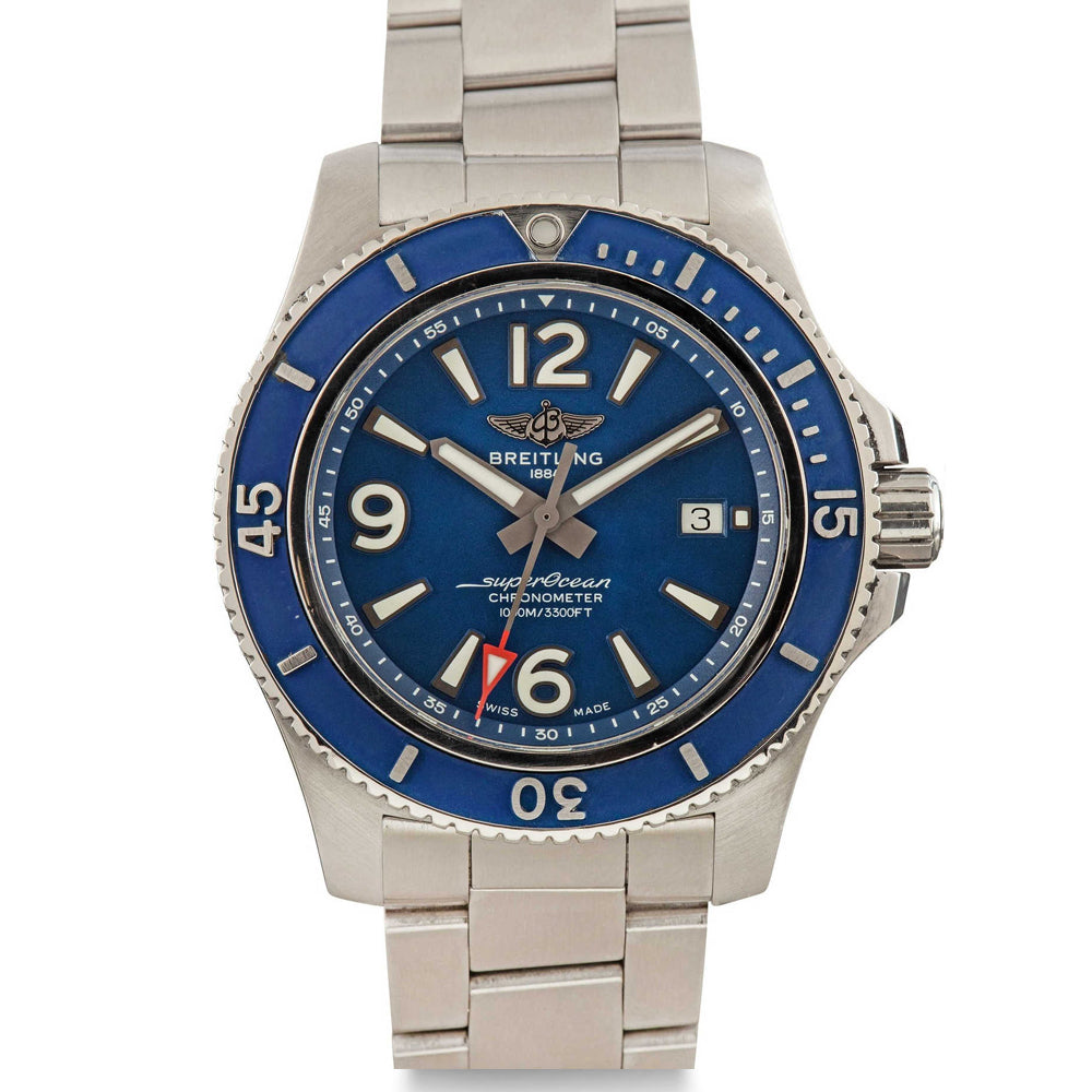 Superocean 44mm Stainless Steel Blue Dial