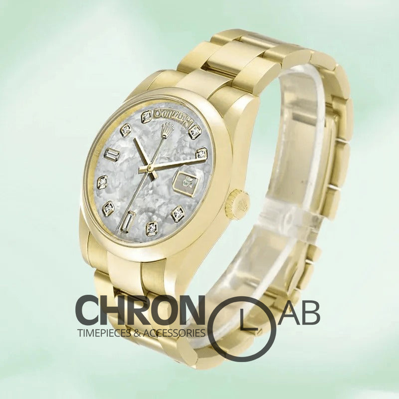 Day-Date 36mm 118208 Pearl Dial Clone