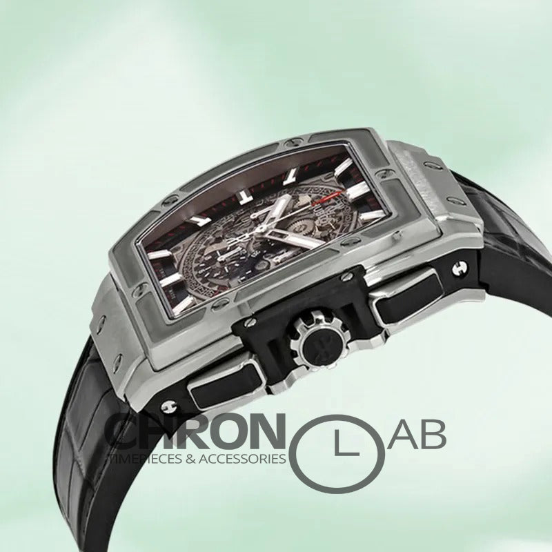 Spirit Of Big Bang 601.NX.0173.LR 44mm Men Skeleton Dial Silver