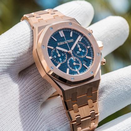 Royal Oak 26240OR.OO.1320OR.05 Rose Gold Blue Dial 41mm