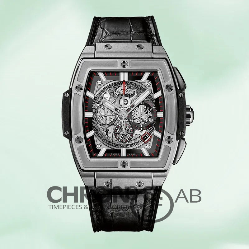 Spirit Of Big Bang 601.NX.0173.LR 44mm Men Skeleton Dial Silver