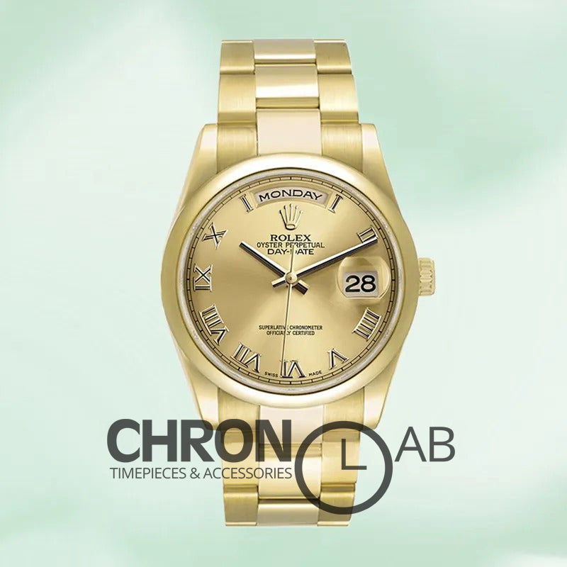 Day-Date 36mm 118208 Pearl Dial Clone