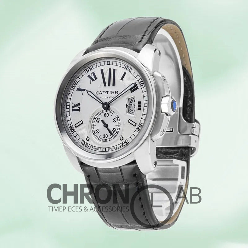 Calibre W7100013 Men’s 42mm Automatic White Dial
