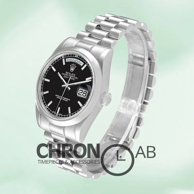 Day-Date 36mm 118206 Men’s Silver Clone