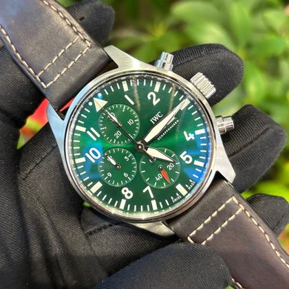 IWC Green Dial Chronograph IW378005 Replica