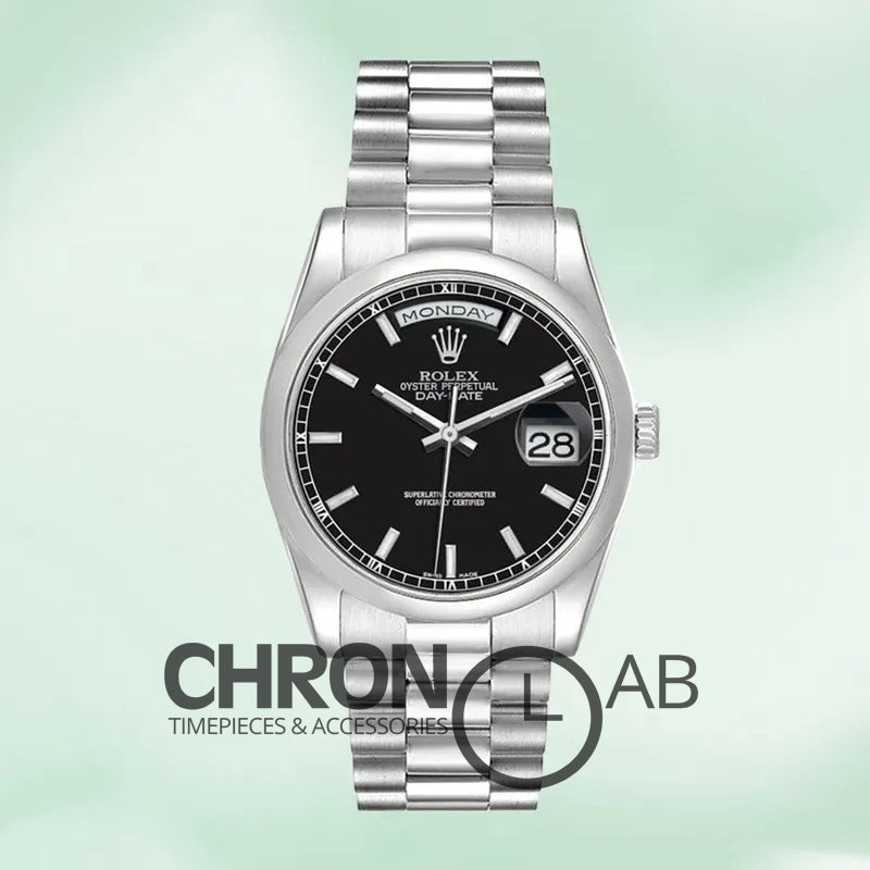 Day-Date 36mm 118206 Men’s Silver Clone