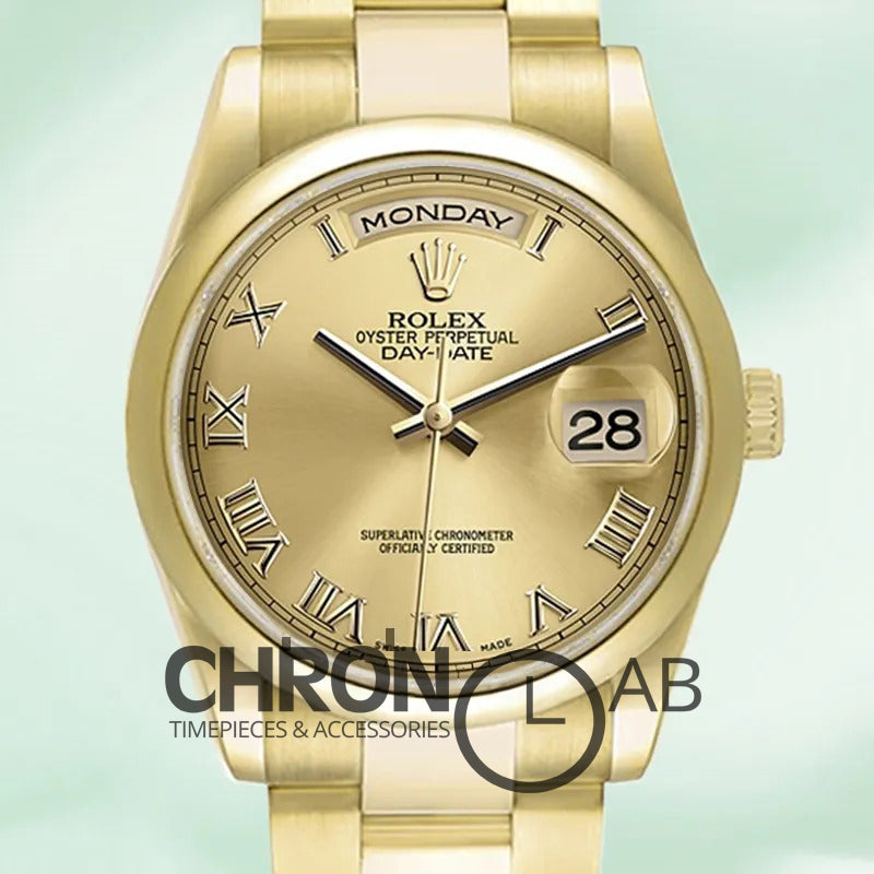 Day-Date 36mm 118208 Pearl Dial Clone