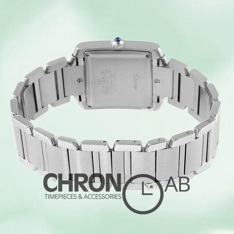 Tank Francaise W51002Q3 34mm Unisex Silver Dial Bracelet
