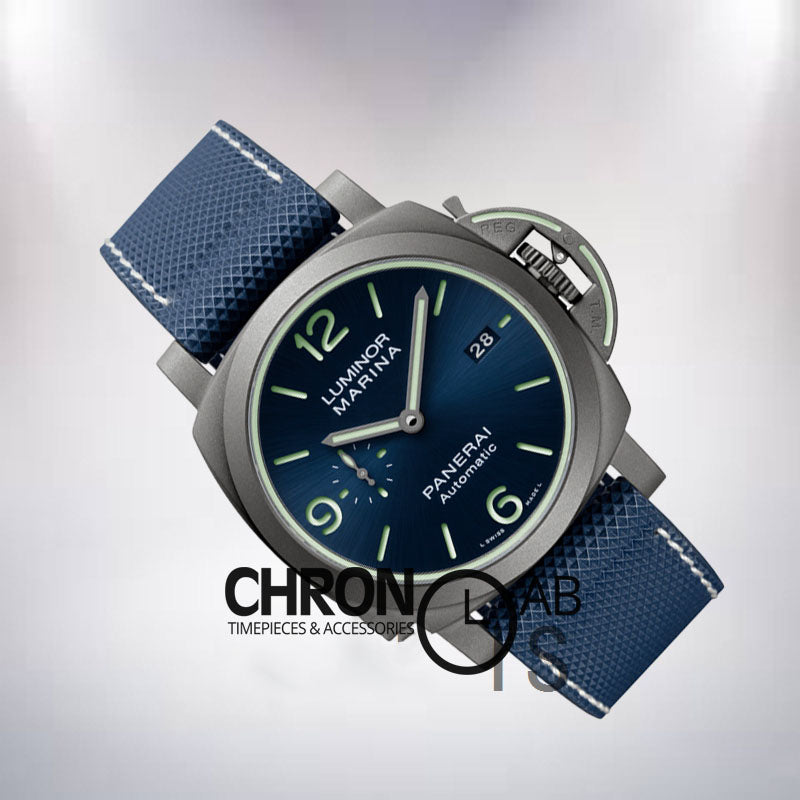 Marina Men's 44mm PAM01117 Automatic Blue Dial