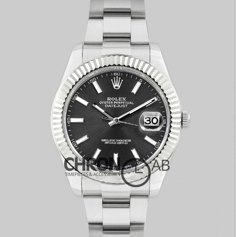 Datejust II 41 126334 Gray Dial Stick Markers