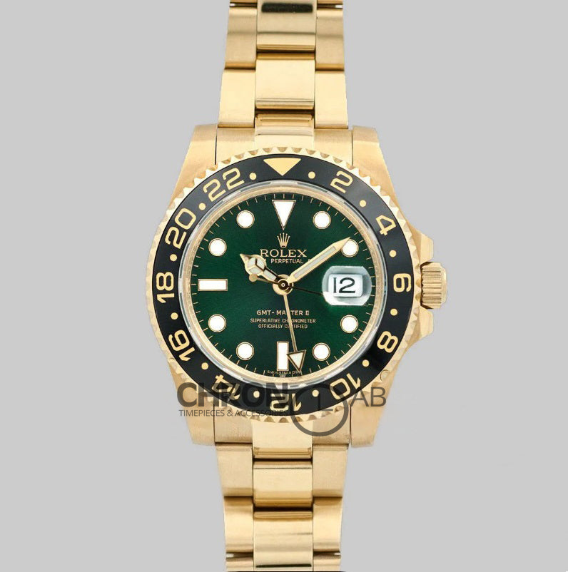 GMT Master II 116718GSO in Yellow Gold