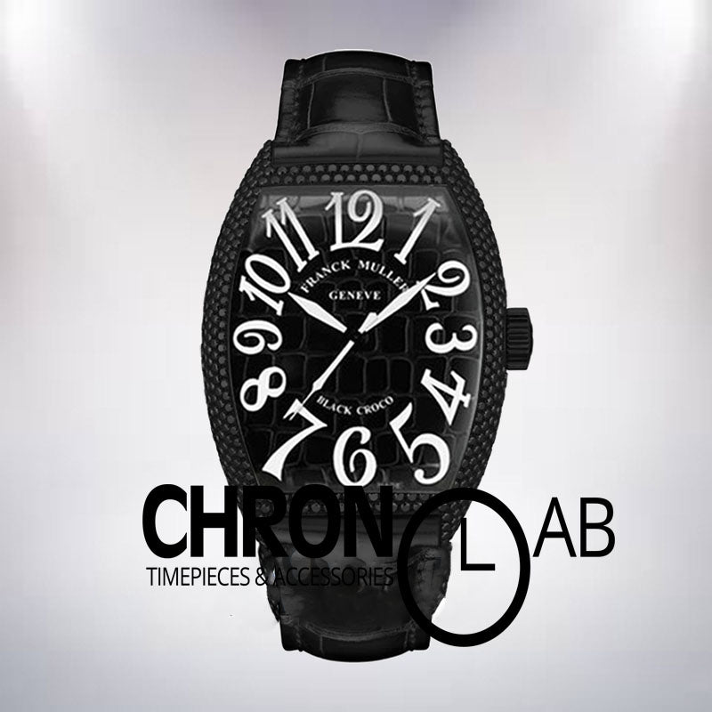Croco Men's 8880 CH BLK CRO 40mm Automatic Black Dial