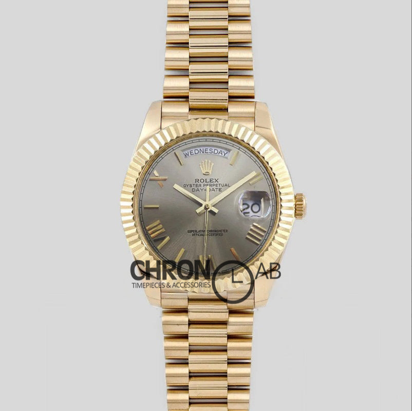 Day-Date 40 228235 Silver Dial in Yellow Gold