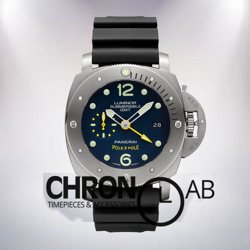 Submersible GMT PAM00719-001 47mm Men's Silver-tone Black Dial