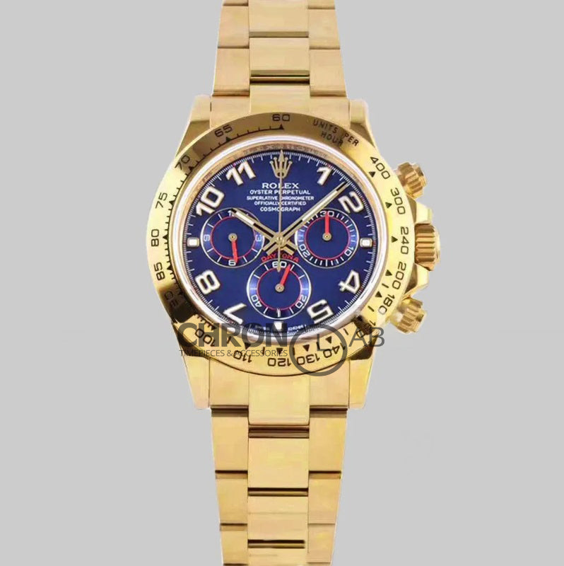 Cosmograph Daytona 116509-0036 Blue Dial in Yellow Gold