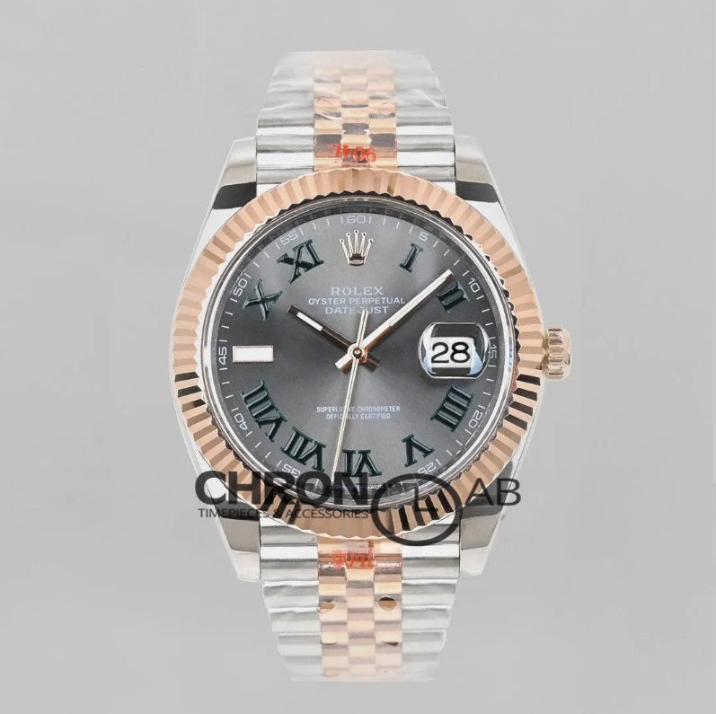 Datejust 3641 126331 Silver Dial in with Roman Markers in Jubilee