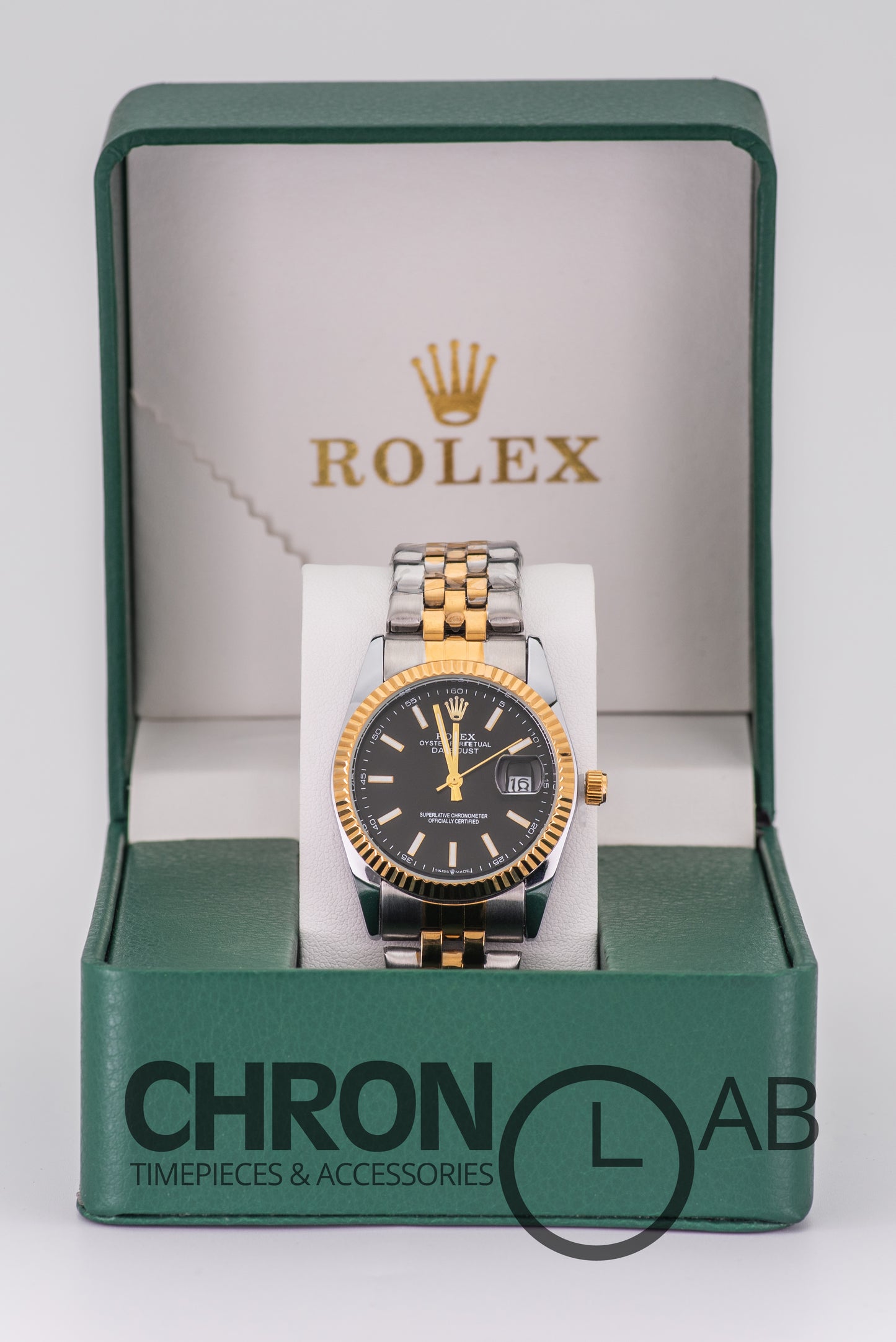 Datejust 2-Tone Black Dial 36mm With Box