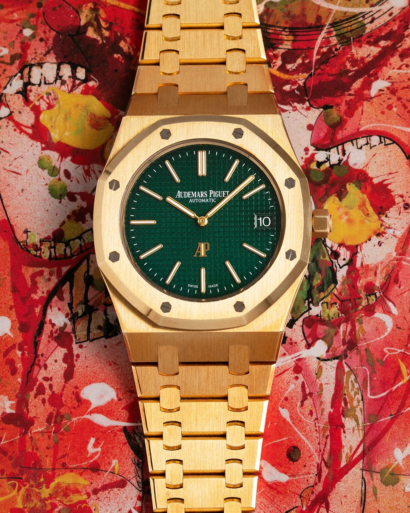 Royal Oak 15202BA.OO.1240BA.01 'Jumbo' Extra Thin Yellow Gold Blue Dial (2021)
