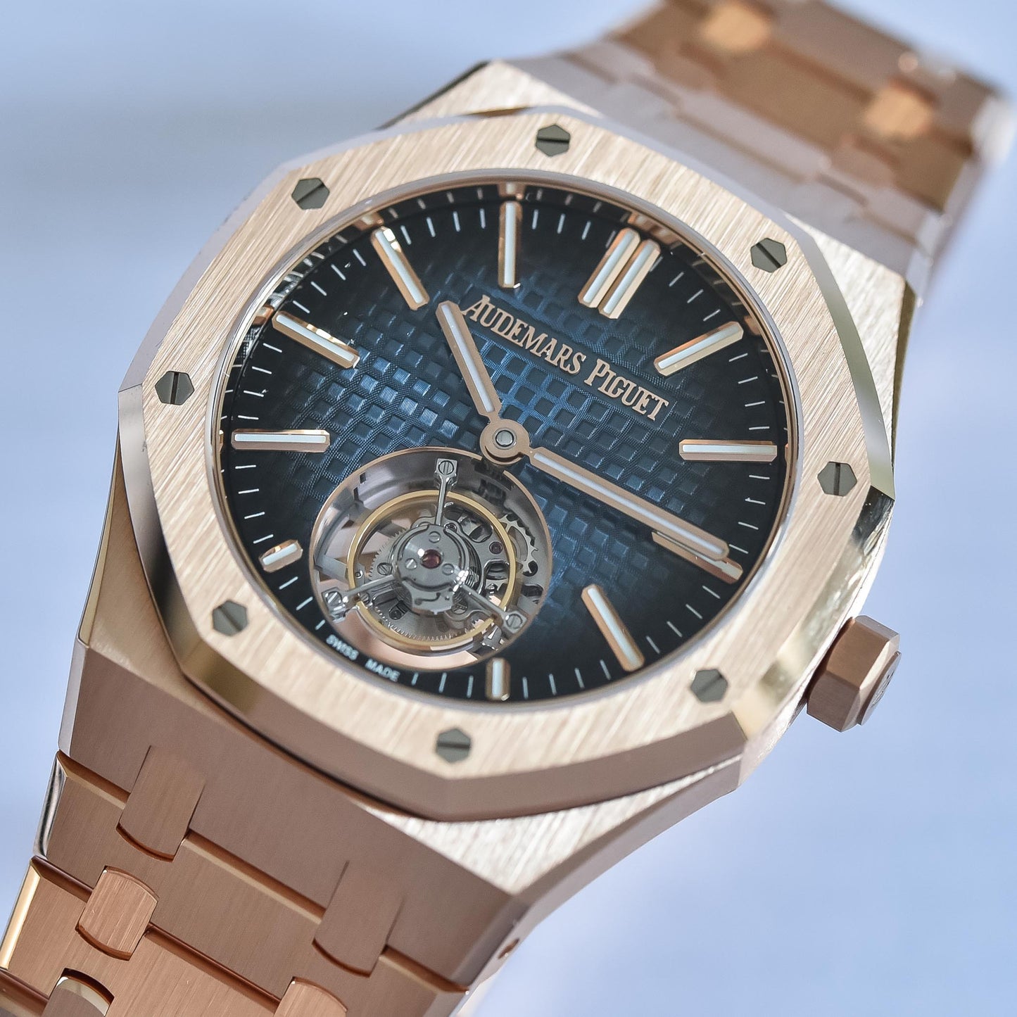 Royal Oak Flying Tourbillion 41mm Rose Gold Blue Dial 26730OR.OO.1320OR.02