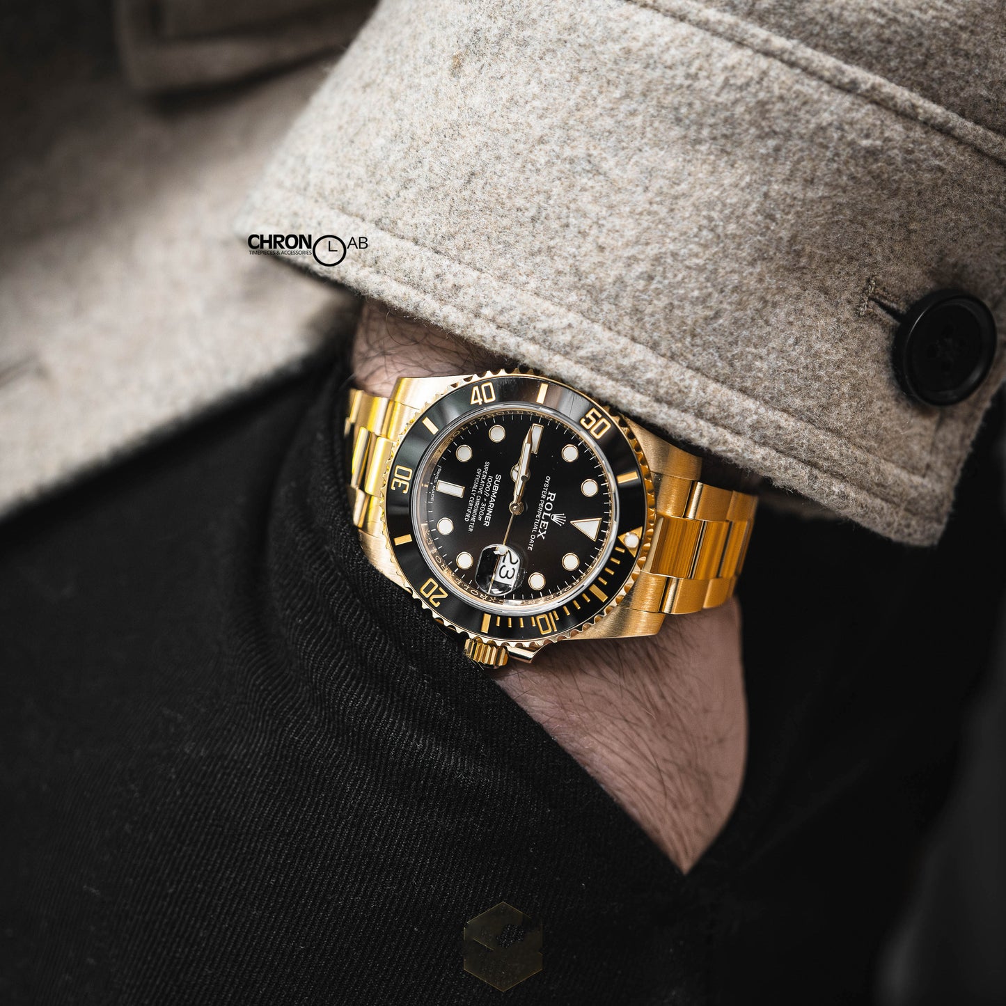 Submariner 166160 in Rose Gold on Bracelet
