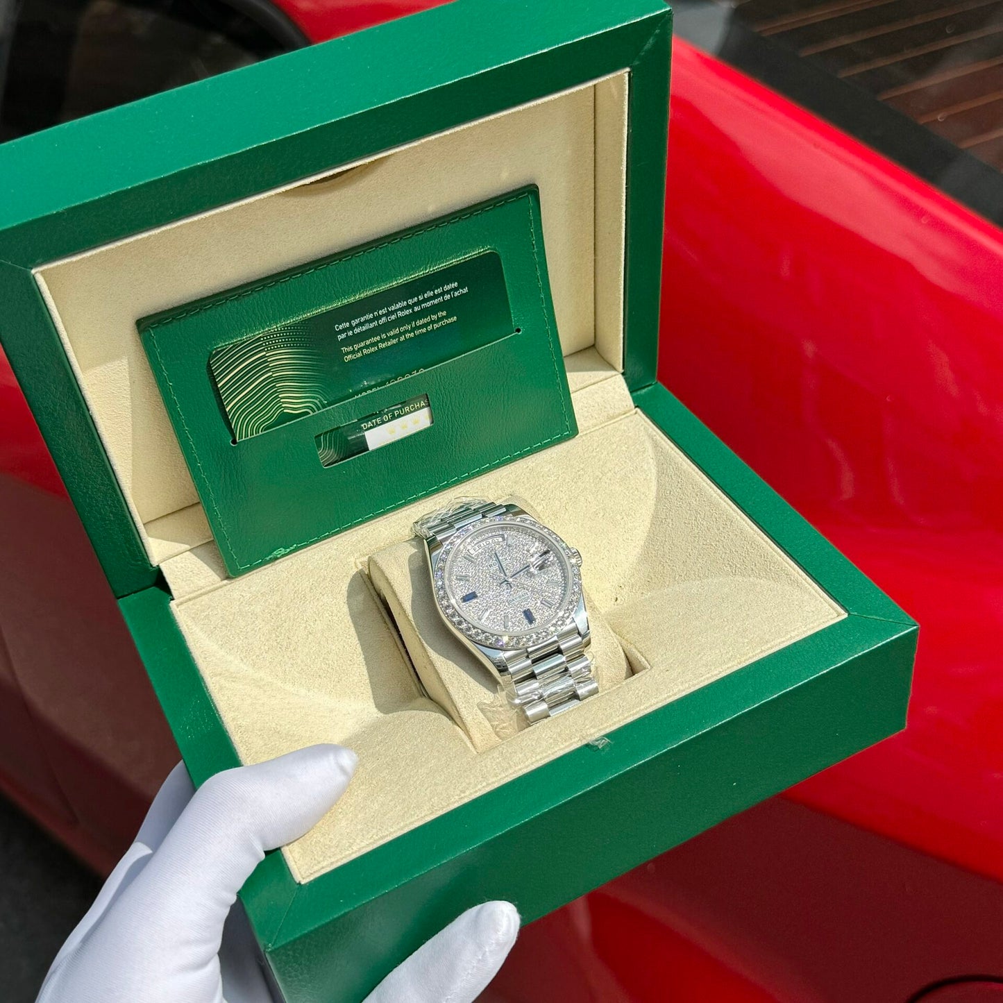 Rolex Day-Date Moissanite Diamond Replica Watch GM Factory V2 40mm