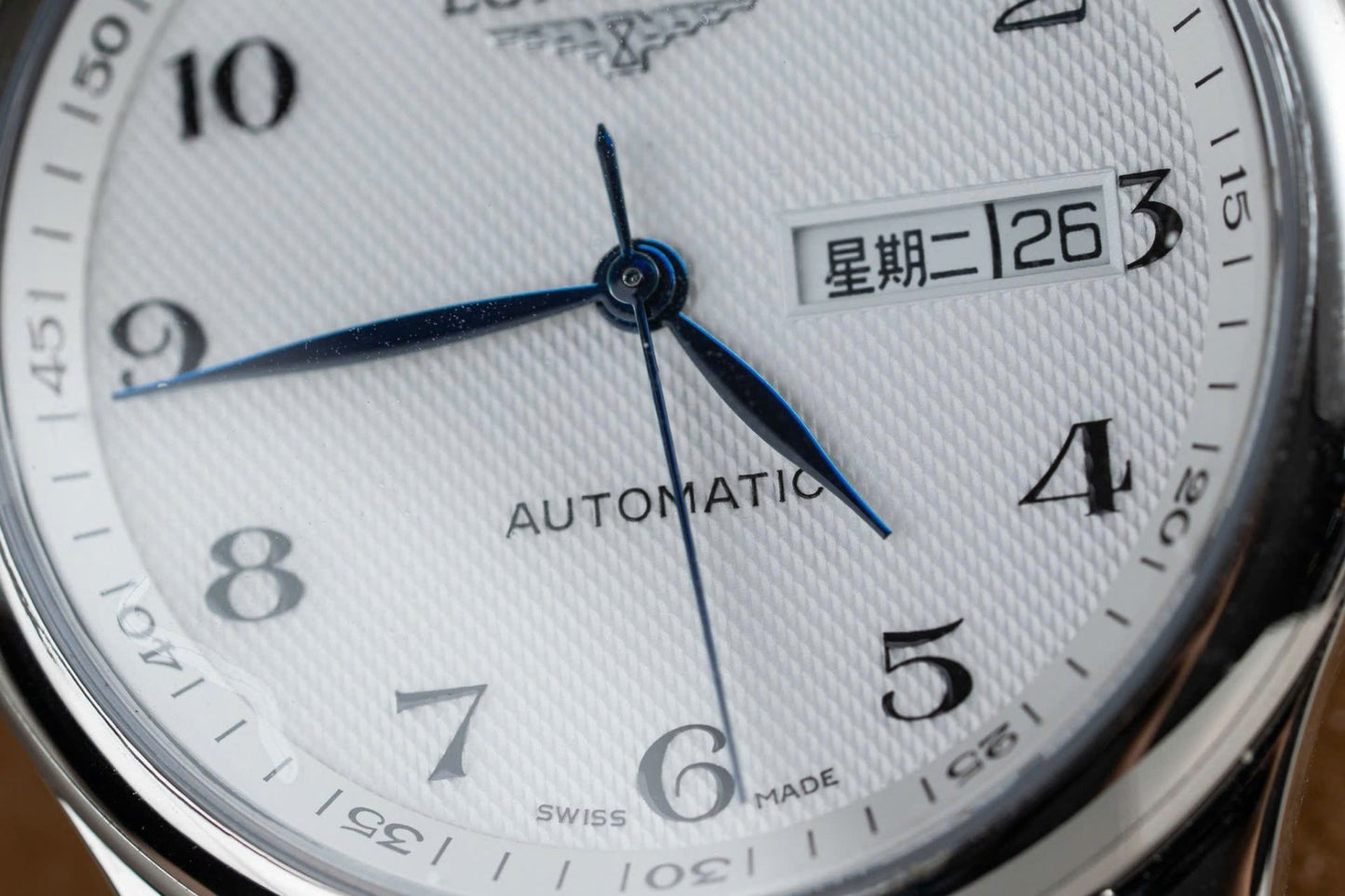 Longines Master Replica Watch White Dial Metal Wire 38.5mm Clone