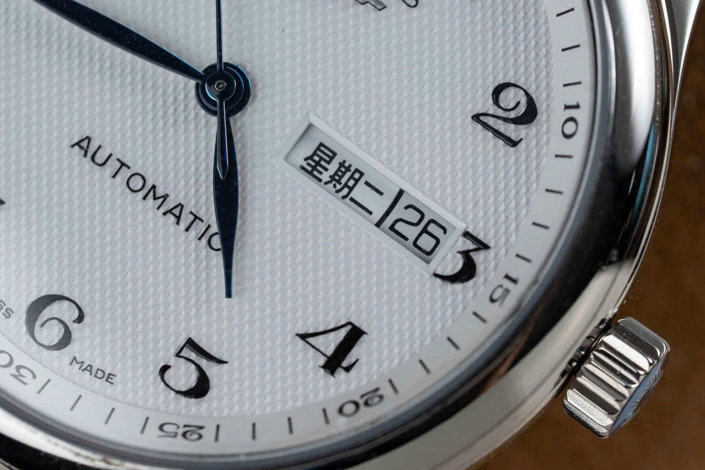 Longines Master Replica Watch White Dial Metal Wire 38.5mm Clone