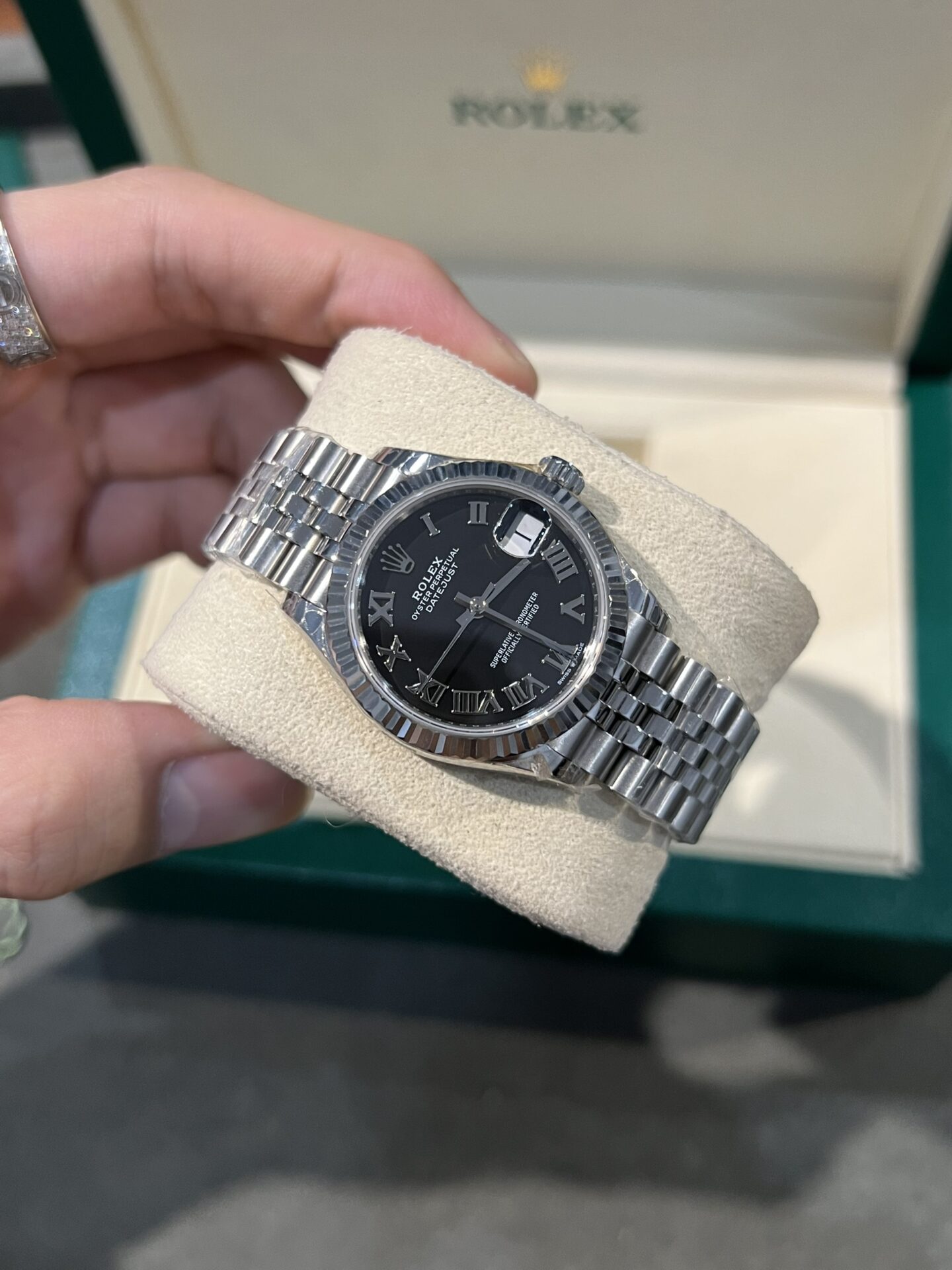 Rolex DateJust 31mm Replica Women’s Black Dial Clone