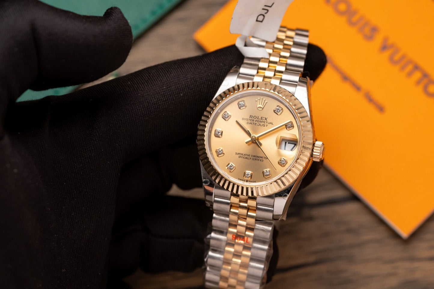 Rolex DateJust Best Replica Watch Gold Wrapped Jubilee Strap GM Factory 31mm