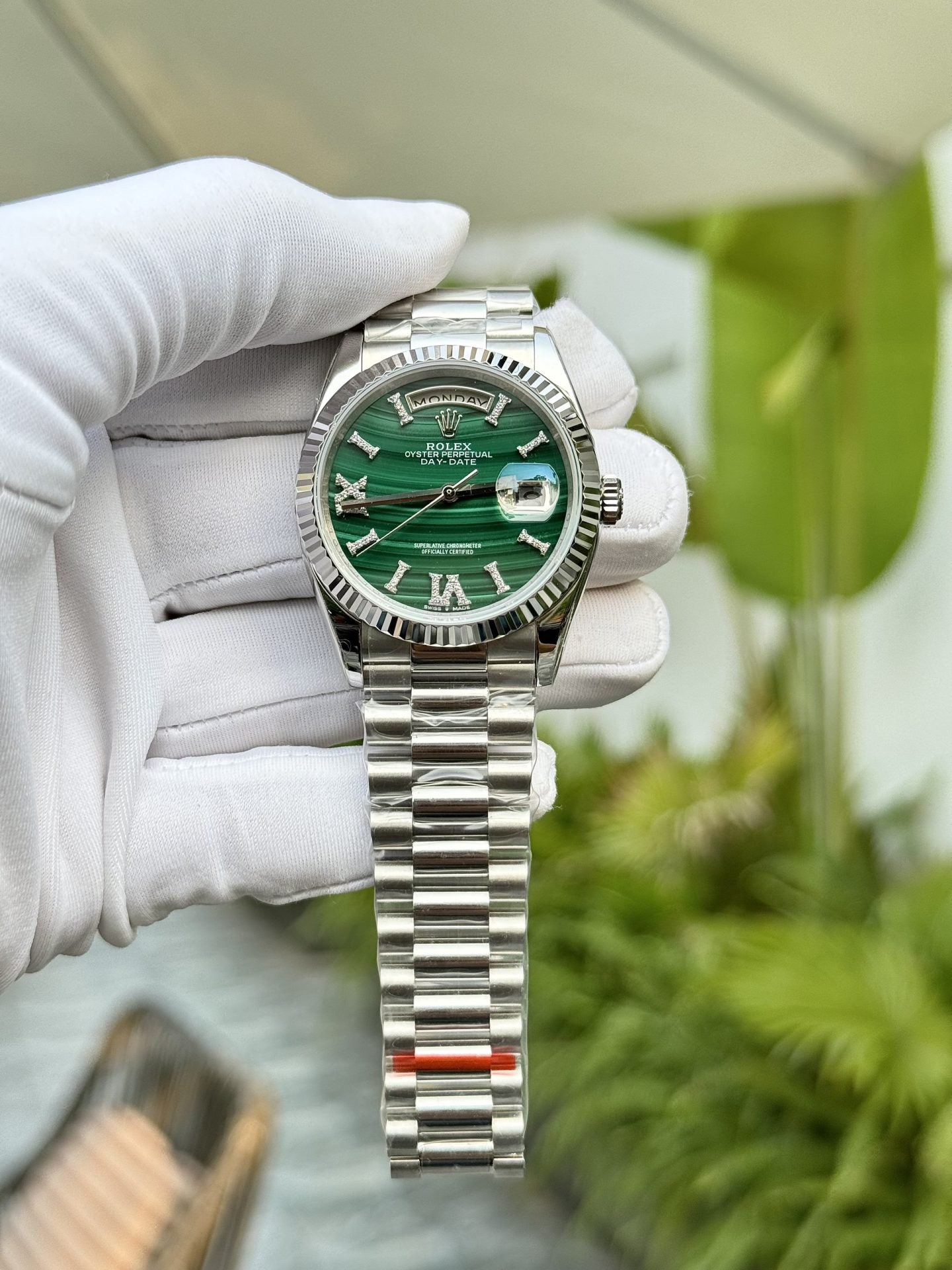 Rolex Best Replica Watches Day-Date Roman Numeral Pile 40mm Clone