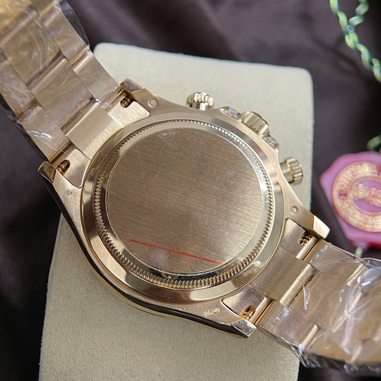 Rolex Cosmograph Daytona 126598TRU Replica Watch 18K Solid Gold + Ruby + Natural Diamonds 40mm Clone