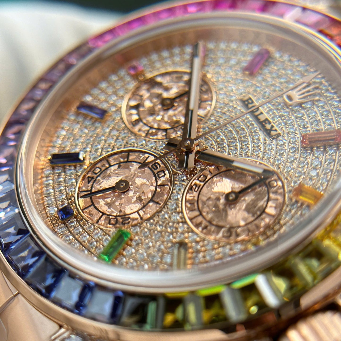 Rolex Cosmograph Daytona 116595 Rainbow Replica Watch BT Factory 40mm
