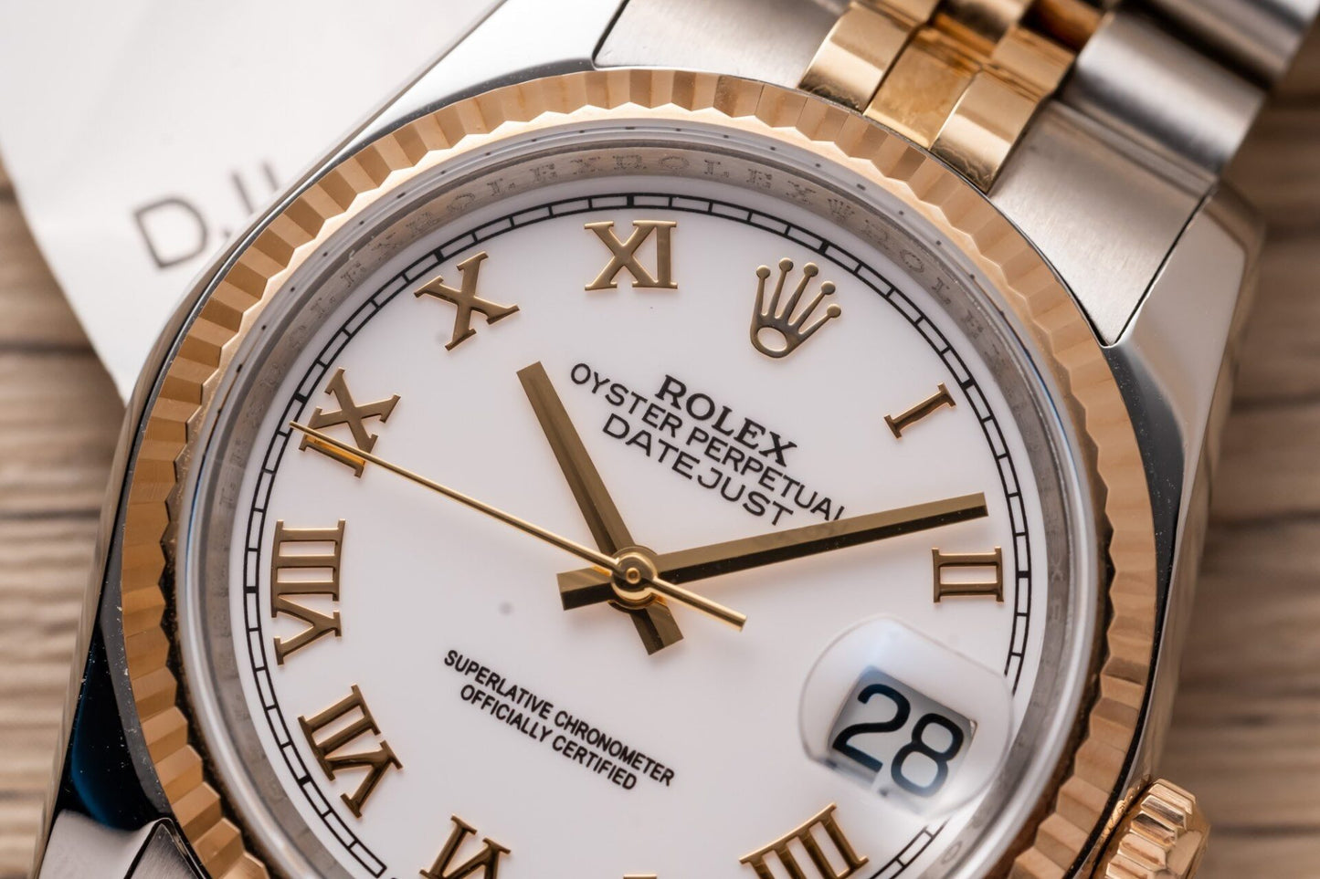 Rolex DateJust 126233 Replica Watch Gold Wrapped White Dial GM Factory 36mm
