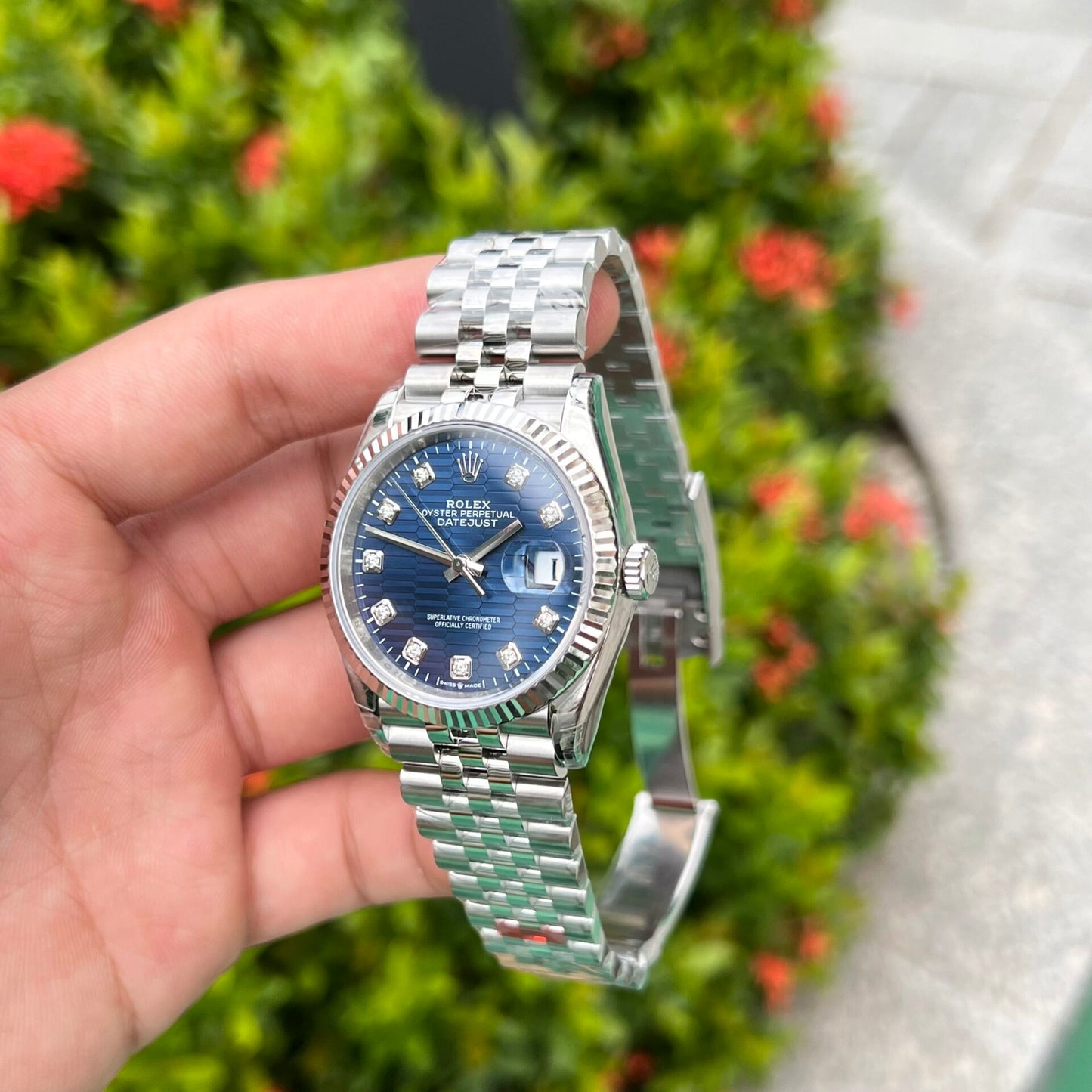 Rolex DateJust 126234 Watch Blue Dial VS Factory 36mm