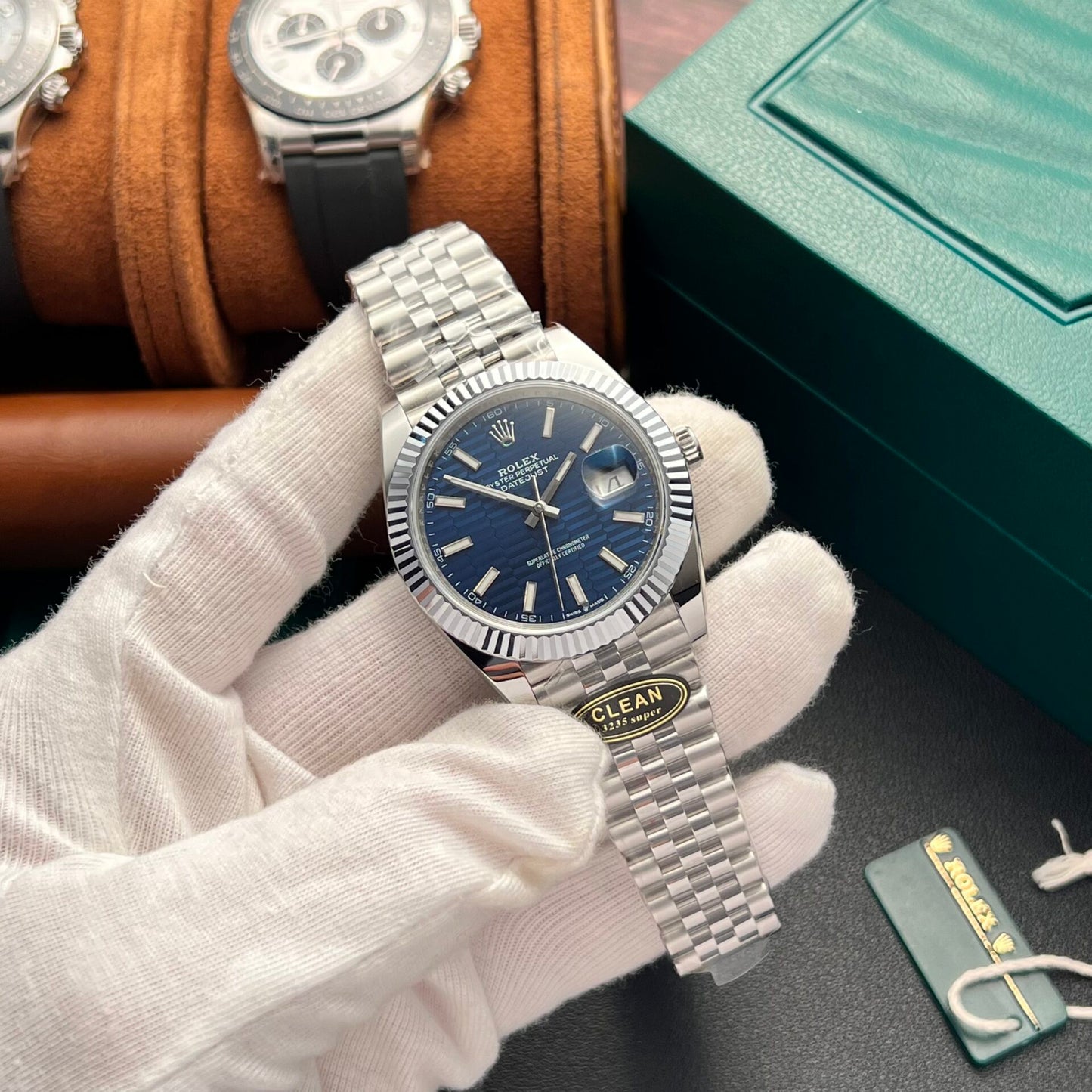 Rolex DateJust 126334 Blue Fold Dial Replica Watch Clean Factory 41mm