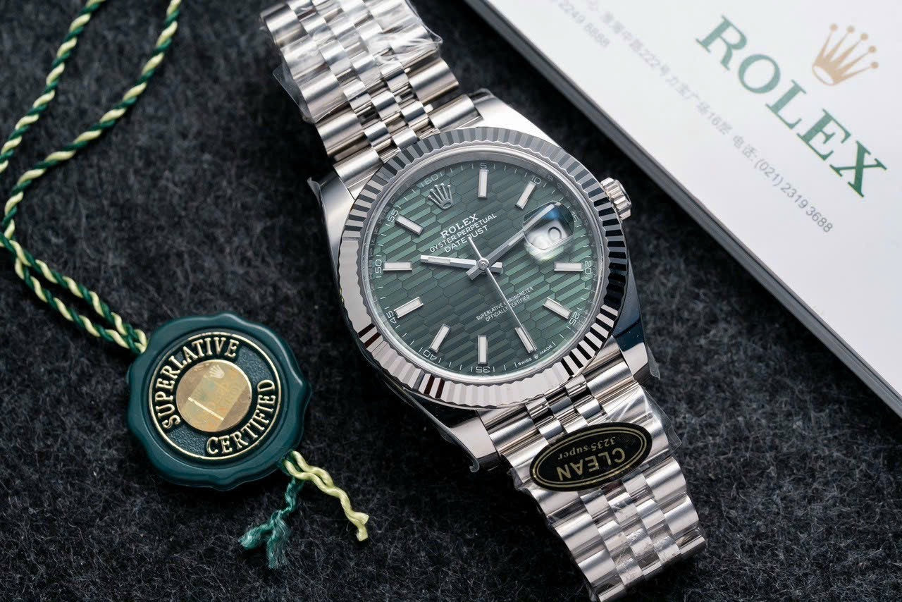 Rolex DateJust 126334 Replica Watch Green Dial Jubilee Strap Clean Factory 41mm