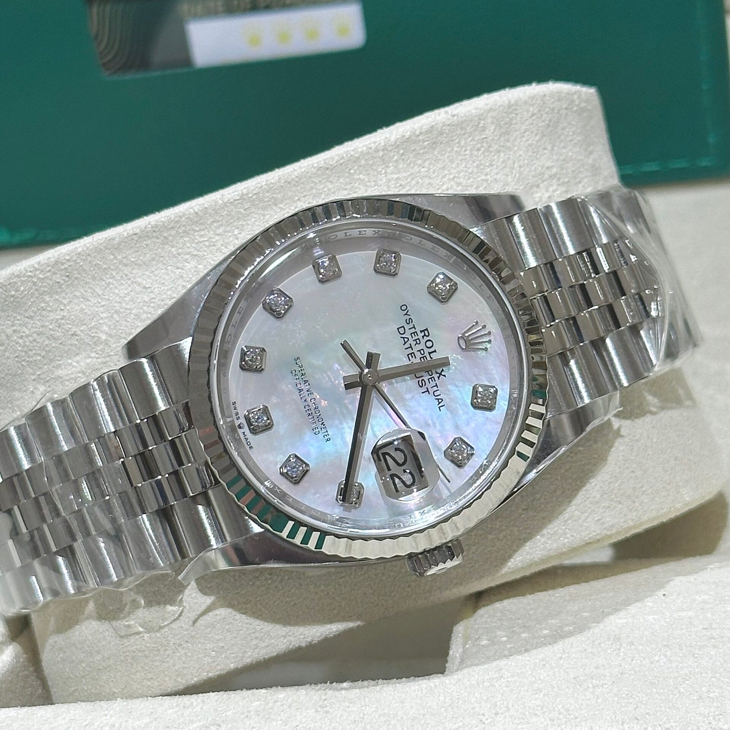 Rolex Replica DateJust 126334 Mother Of Pearl Clean Factory 41mm